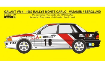 Decal – Mitsubishi Galant - 1989 Rallye Monte Carlo - Vatanen / Berglund